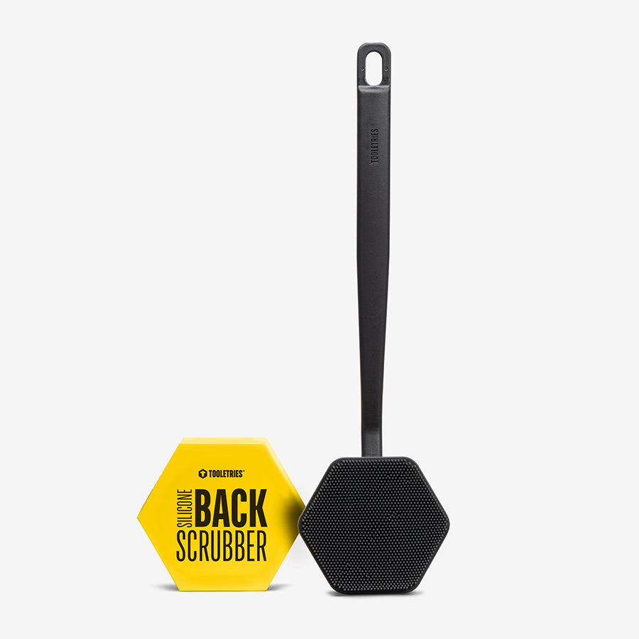 Tooletries silicone back scrubber for the shower